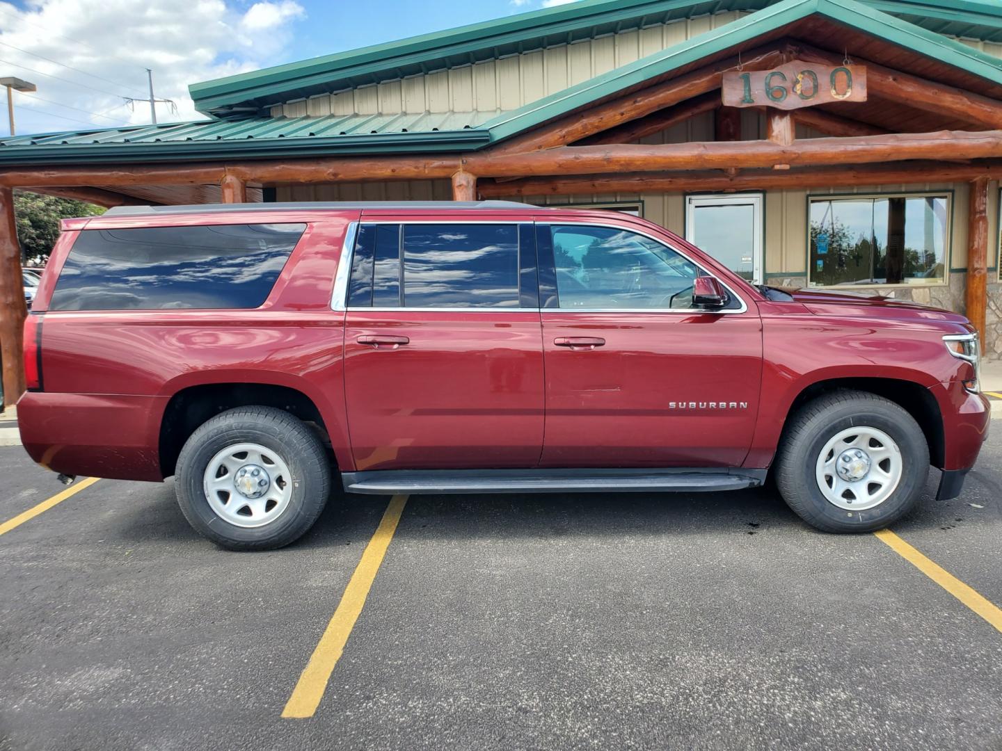 2019 Maroon /Black Chevrolet Suburban Fleet (1GNSKKKC6KR) with an 5.3L V-8 engine, 6-Speed Automatic transmission, located at 1600 E Hwy 44, Rapid City, SD, 57703, (605) 716-7878, 44.070232, -103.171410 - Photo#4